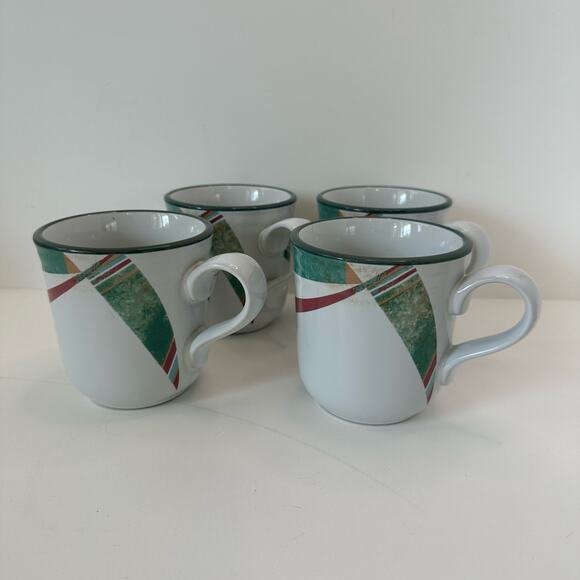 Vintage Noritake Coffee Mugs in New West Pattern Set of 5 - Picture 3 of 12